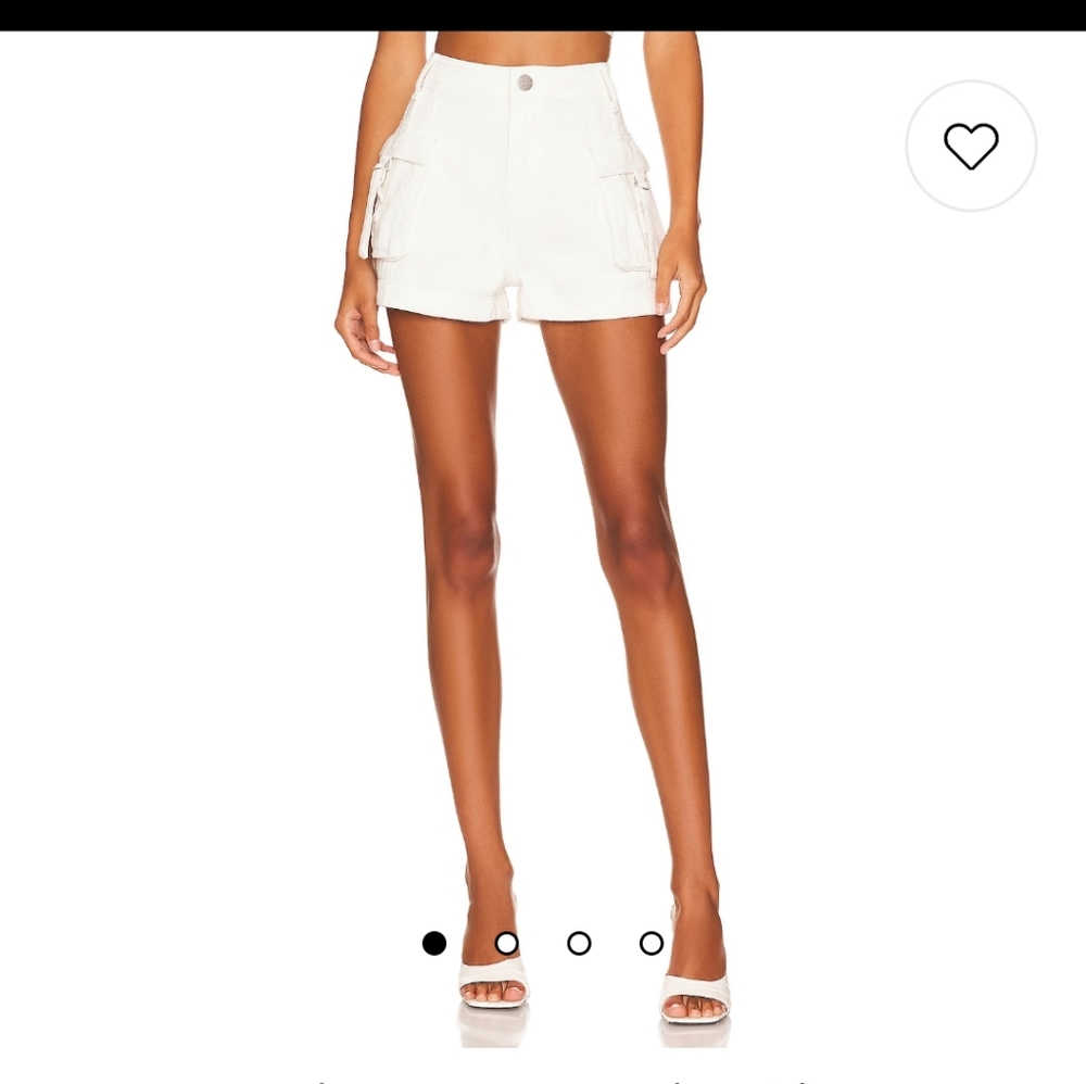 White cargo shorts